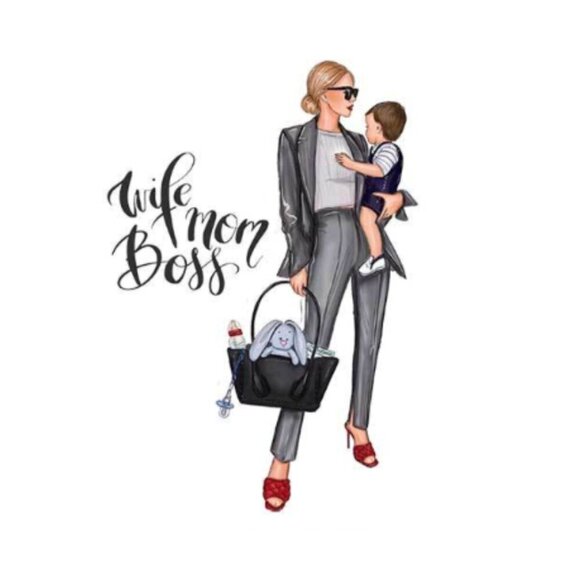 Custom Canvas Tote Bag, Large Size - Fashion Theme #10 - Cream Tote - Picture 2 of 15